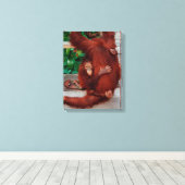 Borneo-Orang-Utan Leinwanddruck (Insitu (Holzboden))