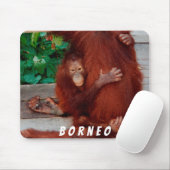Borneo-Orang-Utan Mousepad (Mit Mouse)