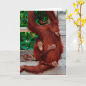 Borneo orangutan karte (Gelbe Blume)