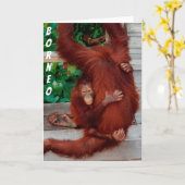 Borneo orangutan karte (Gelbe Blume)