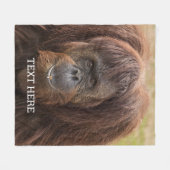 Borneo Orangutan Schöne Fotografie Fleecedecke (Vorderseite (Horizontal))