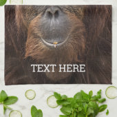 Borneo Orangutan Schöne Fotografie Geschirrtuch (Gefaltet)