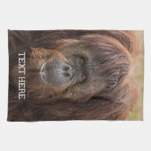 Borneo Orangutan Schöne Fotografie Geschirrtuch (Horizontal)