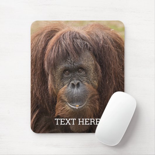 Borneo Orangutan Schöne Fotografie Mousepad (Mit Mouse)
