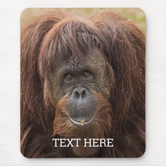 Borneo Orangutan Schöne Fotografie Mousepad (Vorne)