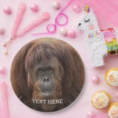 Borneo Orangutan Schöne Fotografie Pappteller (Party)