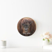 Borneo Orangutan Schöne Fotografie Runde Wanduhr (Zuhause)