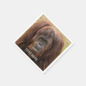 Borneo Orangutan Schöne Fotografie Serviette (Ecke)