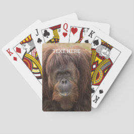 Borneo Orangutan Schöne Fotografie Spielkarten