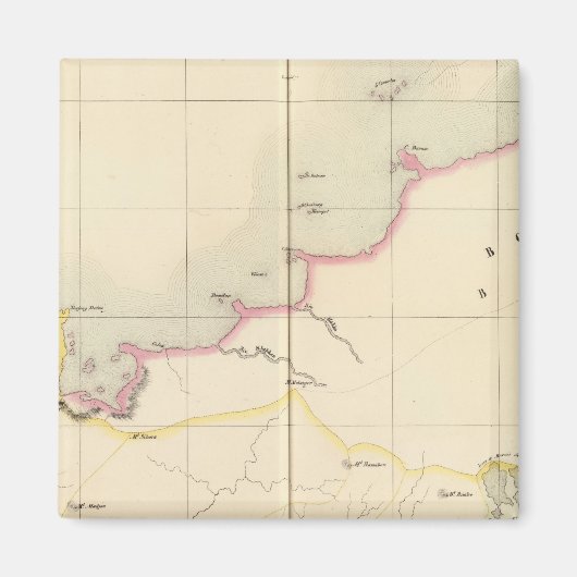 Borneo Ozeanien Nr. 13 Magnet (Vorne)