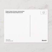 Borneo Proboscis Monkey Indonesia Wildlife Postkarte (Rückseite)