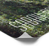 Borneo Rainforest Jungle Treetops Wanderweg Sabah Poster (Ecke)