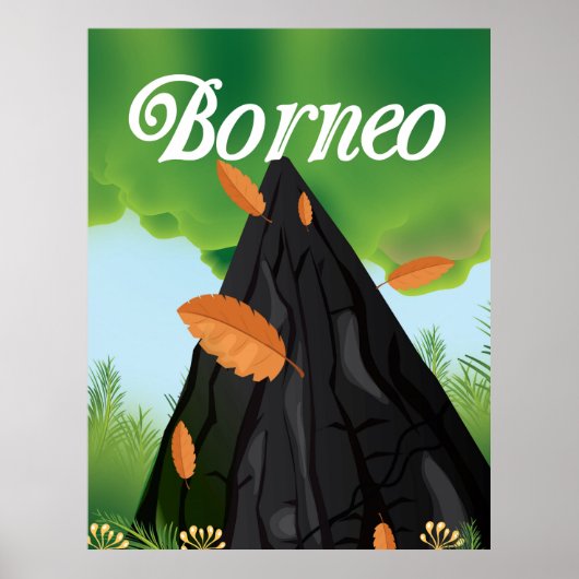 Borneo Rainforest travel poster (Vorne)