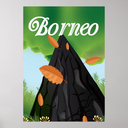 Borneo Rainforest travel poster (Vorne)