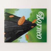 Borneo Rainforest travel poster Puzzle (Horizontal)
