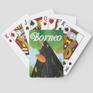 Borneo Rainforest travel poster Spielkarten