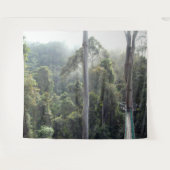Borneo Ranforest Jungle Canopy Landschaft Hintergr Wandteppich (Vorderseite (Horizontal))