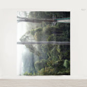 Borneo Ranforest Jungle Canopy Landschaft Hintergr Wandteppich (Vorderseite)