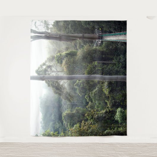 Borneo Ranforest Jungle Canopy Landschaft Hintergr Wandteppich (Vorderseite)