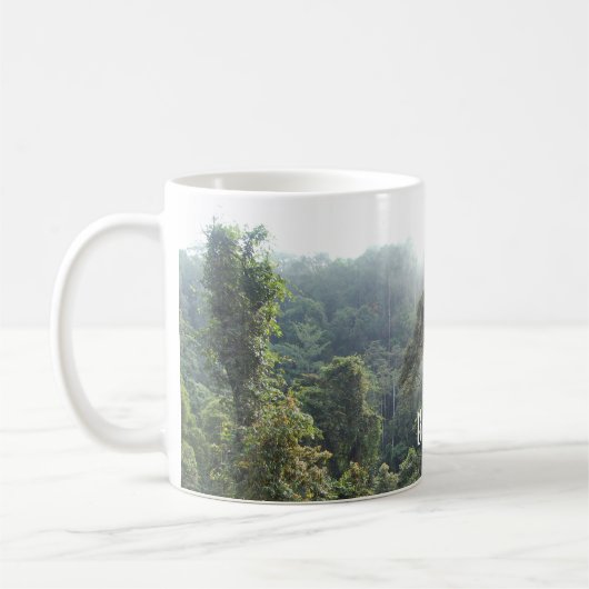 Borneo Regenwald Dschungel Treetops Landschaftssze Kaffeetasse (Links)