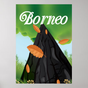 Borneo-Regenwald-Reiseplakat Poster