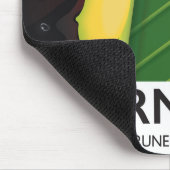 Borneo Toucan Reiseplakat Mousepad (Ecke)
