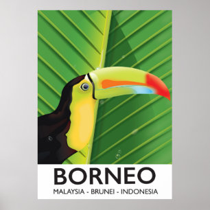Borneo Toucan Reiseplakat Poster