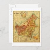 BorneoPanorama KarteBorneo Postkarte (Vorne/Hinten)