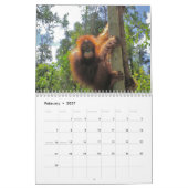 Borneoreise und -orang-Utans Kalender (Feb 2027)