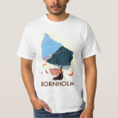 Bornholm Island Viking Map T-Shirt (Vorderseite)