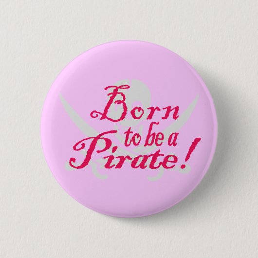 BornToBeAPirate, Knopf Button (Vorderseite)
