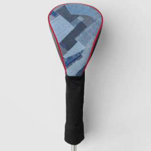 Boro Boro Blue Jean Patchwork Denim Shibori Golf Headcover