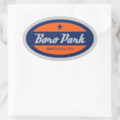 Boro Park Ovaler Aufkleber (Tasche)