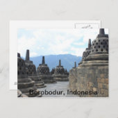 Borobodur Budhist Temple, Indonesien Postkarte (Vorne/Hinten)