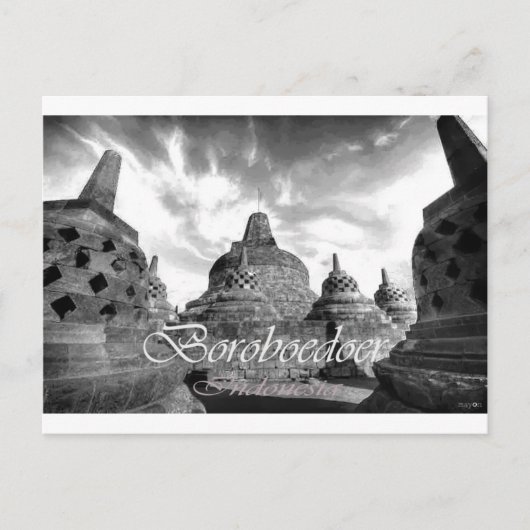 Boroboedoer-Testreihe Postkarte (Vorderseite)