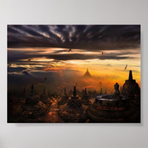 Borobudur-Indonesia Poster