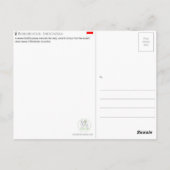 Borobudur, Indonesia Travel Postcard Postkarte (Rückseite)