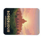 Borobudur Indonesia unesco Welterbe Reise Magnet (Horizontal)
