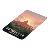 Borobudur Indonesia unesco Welterbe Reise Magnet (Linke Seite)