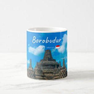 Borobudur, Indonesien - Antiker buddhistischer Tem Kaffeetasse