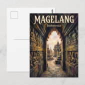 Borobudur Indonesien Postkarte (Vorne/Hinten)