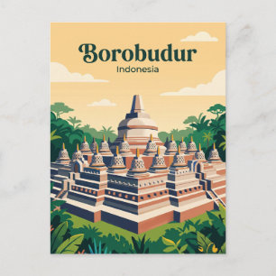 Borobudur Indonesien Postkarte