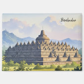 Borobudur Indonesien Reise Magnet (Vorderseite)
