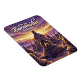 Borobudur-Tempel Indonesien Magnet (Rechte Seite)