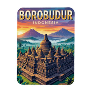Borobudur-Tempel Indonesien Magnet