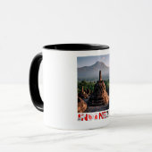 Borobudur Temple - Indonesien Kunst Tasse (Vorderseite Links)