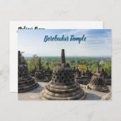 Borobudur Temple Postkarte (Vorne/Hinten)