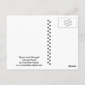 Boroi und Whippet Dlog Kunst, Dichtung und Musik Postkarte (Rückseite)