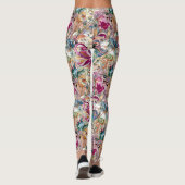 Boroke Blumenmuster Leggings (Rückseite)