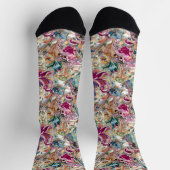 Boroke Blumenmuster Socken (Oben)